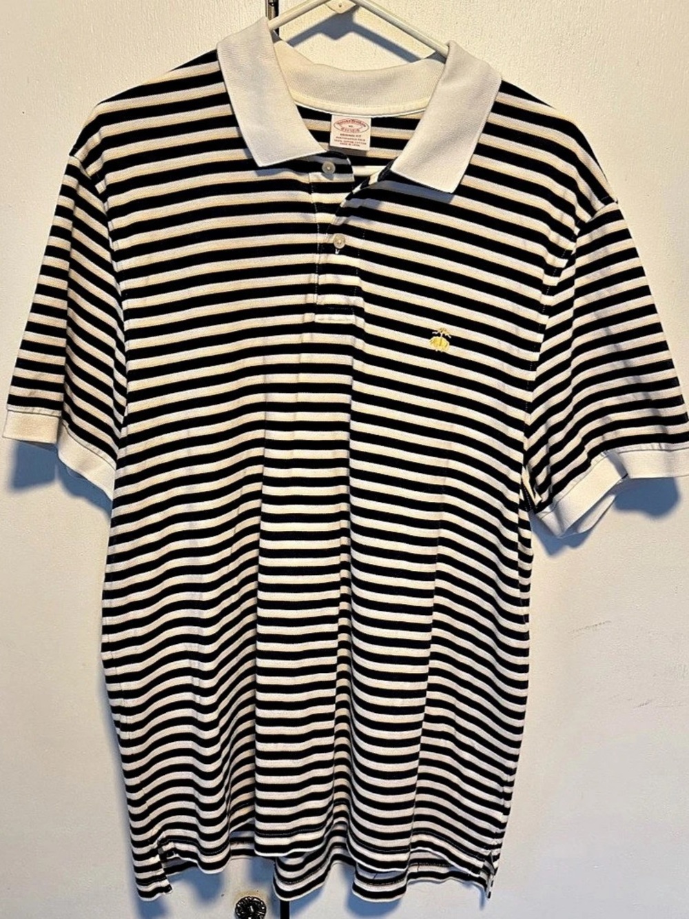 Brooks Brothers Men's Striped Cotton Polo XL Like New